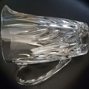 diningware home dining leaded crystal clear glass pitcher beautiful